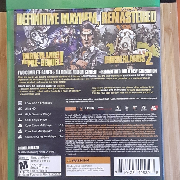 XBOX One Game Borderlands - Picture 2 of 4